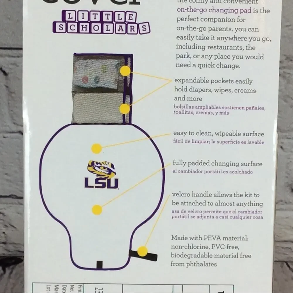 🐯NCAA LSU TIGERS Cozy Cover Diaper Changing Pad